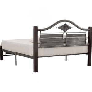 Base de Cama Doble de Hierro Forjado Negro, Estructura Metálica Personalizada para Dormitorio, Muebles para Hotel, Apartamento, Villa - Product Image 5