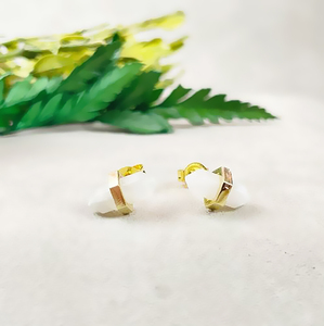 Pendientes de Plata de Ley 925 con Piedra Lunar Arcoíris de Doble Punta, 11x5mm |   Pendientes de Moda para Mujer Chapados en Oro al por Mayor - Product Image 3