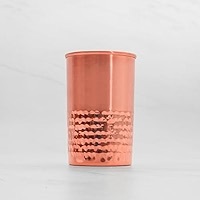 Copper Water Glass Tumbler Ayurvedic Drinking Cup Handmade Hammered Metal <b>Drinkware</b> - Product Image 5