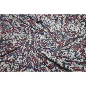 Latest Jaipuri Hand Block Printed Fabric Suppliers 100% Cotton Fabric Soft Natural Hand Printed Fabric by the Yard - Product Image 6