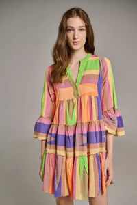 ชุดเดรสวันพีซลายดอกไม้สำหรับผู้หญิง คอวี ดีไซน์สวยเก๋ น้ำหนักเบา เหมาะกับอากาศร้อน ระบายอากาศได้ดี - Product Image 3