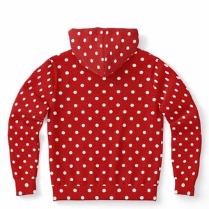Nouvel Arrivage 2026 – Sweat à Capuche Oversize Femme à Pois, Manches Longues, Épaules Tombantes, Imprimé Graphique, avec Poche - Product Image 2