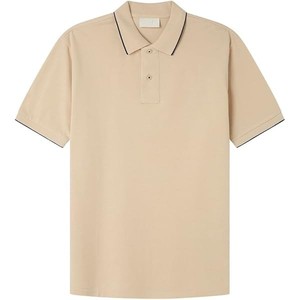 Polo à manches courtes pour homme, taille grande, couleur unie, décontracté, col rabattu, spandex, polyester, respirant, vêtements d'été - Product Image 2