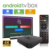 Nuevo Decodificador de Red Android 14 Transfronterizo 2026 para Exportación, TV Box para Comercio Exterior, Decodificador IPTV 4K, TV BOX