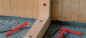 Ancrage de cadre HI LTI HRD-C10x100, fixations en nylon avec vis à tête fraisée, zincées, pour béton, expansion. - Product Image 5
