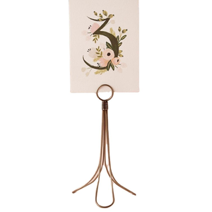 Round Metal Basic <b>Card</b> Holder Stand for Price Tags Photos Business <b>Cards</b> and Wedding Party <b>Table</b> Numbers Wholesale From India - Product Image 1