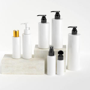 Cap Shampoo Lotion Skincare OEM/ODM Available Empty Custom Color Silk Screen Printing <b>Pump</b>/Flip Top PET Plastic Cylinder <b>Bottles</b> - Product Image 4