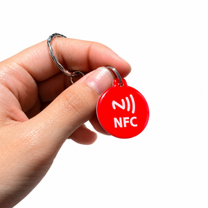 Llavero con Etiqueta NFC de PVC Rojo Personalizado CALA, NTAG213, Resistente al Agua, RFID Inteligente con Chip NFC Programable para Comunicación Inalámbrica - Product Image 6