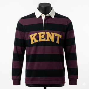 Polo de rugby en molleton de coton premium avec broderie appliquée, manches longues, épais, pour hommes, personnalisable OEM ODM, vente en gros - Product Image 6