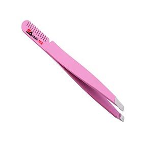 Pinzas para cejas con punta de acero inoxidable, nuevo diseño, fabricante de pinzas para depilación, con etiqueta privada - Product Image 2