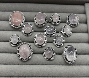 Natural Rose Quartz <b>Ring</b> Handmade Gemstone <b>Ring</b> Trendy Designer Luxury Quartz <b>Ring</b> Statement Gemstone <b>Ring</b> - Product Image 3