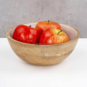 Mango Wood <b>Serving</b> <b>Bowl</b> Best Quality Durable Handmade Stylish Design Perfect for Fruit <b>Salad</b> Snacks Soup <b>Serving</b> - Product Image 4