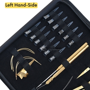 Kit de Herramientas para Extensiones de Cabello para Estilistas: Alicates para Cuentas, Herramienta de Bucle, Tijeras de Gancho, Pinzas para Cabello y Anillo Separador para Uso Profesional en Salones - Product Image 3