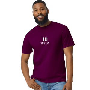 เสื้อยืดผู้ชายขนาดกลาง สีมารูน ผ้าฝ้ายพรีเมียม คอกลม แขนสั้น เสื้อยืดลำลอง สวมใส่สบายทุกวัน ชุดออกกำลังกาย - Product Image 2