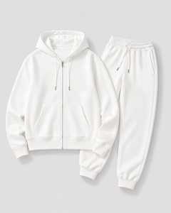 Conjunto Deportivo Moderno para Hombre, Sudadera Suave de Felpa y Pantalones a Juego para Entrenamiento, Viajes y Uso Diario Informal - Product Image 1
