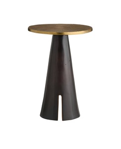Mesa de Centro Redonda Moderna con Base Cónica para Muebles de Sala de Estar - Product Image 6