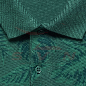 เสื้อโปโลผู้ชายพิมพ์ลายใบไม้สีเขียว ดีไซน์ใหม่ สั่งพิมพ์ได้ตามต้องการ ใส่สบาย ระบายอากาศได้ดี ผ้าฝ้าย แขนสั้น เหมาะสำหรับฤดูร้อน - Product Image 6