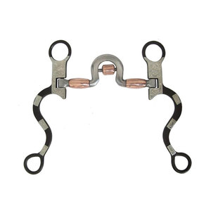 Mors de cheval en acier inoxydable, distribution de pression équilibrée, finition polie, friction réduite, durables, confortables, équestres HASHIR - Product Image 1