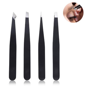 Juego de Pinzas para Cejas de Acero Inoxidable THT Wears, Kit de Depilación de 4 Piezas con Estuche Portátil, Modelo THT W 2530 para Mujer - Product Image 4