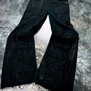 Jeans évasés en coton personnalisés, à séchage rapide, effet délavé, pour hommes - Product Image 5