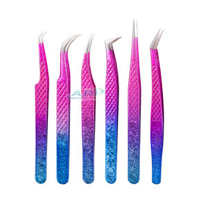 Pincettes à pointe en fibre, en acier inoxydable, antistatiques, outils de précision pour l'artisanat et la modélisation, pincettes à pointe fine en fibre - Product Image 5