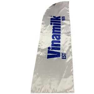 Bandera de Plumas para Exteriores del Consejo del Cáncer con Asta de Aluminio, Poliéster Blanco, Impresión Digital, Pancarta Promocional Resistente - Product Image 2