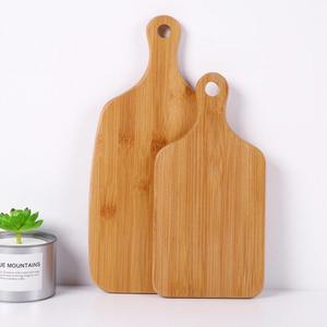 Tabla de cortar de bambú ecológica personalizada de doble cara con mango, superficie lisa, tabla de madera duradera, apta para lavavajillas, utensilios de cocina para - Product Image 4