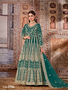 ชุดเลเฮนกา โจลี/ซัลวาร์ คามีซ งานปักแบบดั้งเดิมสำหรับงานหนักและงานปักลายละเอียด สำหรับสุภาพสตรี สวมใส่ในงานปาร์ตี้ แห้งเร็ว ทรงหลวม - Product Image 6