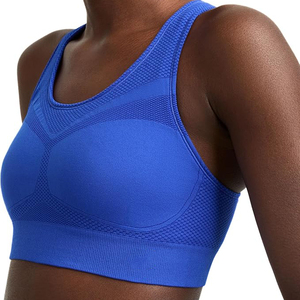 Soutien-gorge de sport respirant à séchage rapide, sans coutures, dos nageur, en Spandex/Polyester, à maintien élevé, pour le yoga, la gym et la course à pied - Product Image 5