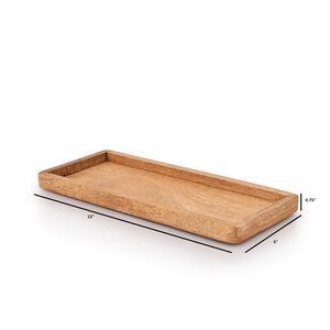 Bandeja de Madera de Mango Premium, Estilo Rústico con Borde Elevado, para Servir Aperitivos y Sushi, Venta al Por Mayor para Exportación - Product Image 5