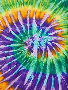 Camiseta de Cuello Redondo, Manga Corta, Corte Regular, Informal, para Mujer, Tie Dye, 100% Algodón, Primavera Verano, Transpirable, Diseño de Punto - Product Image 6