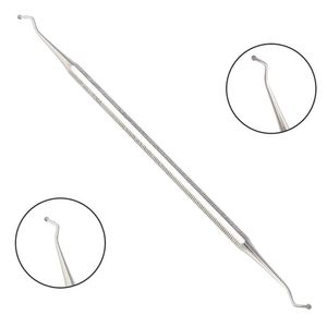 Pousse-cuticules professionnel double face robuste en acier inoxydable à bord large pour manucure et pédicure - Product Image 4