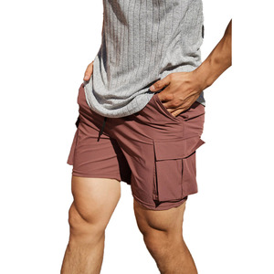 New Men's Quick Dry Cargo Shorts Lightweight Multi-Pocket Gym Workout Athletic Running Shorts Casual Drawstring Summer Short - Product Image 6