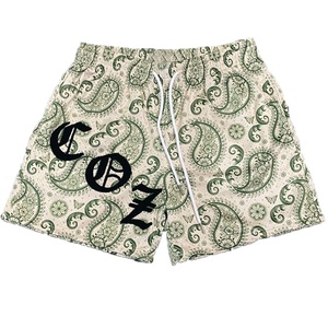 Shorts de sport en maille personnalisés avec logo, impression par sublimation, style tendance, polyester, pour le basketball, la gym et la course à pied, shorts décontractés pour hommes - Product Image 3