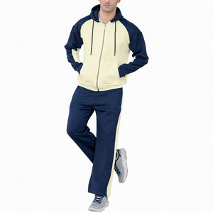 Conjunto Deportivo de 2 Piezas para Hombre, Sudadera con Capucha y Pantalones, Color Azul y Blanco, Estilo Casual y Deportivo para Otoño - Product Image 6