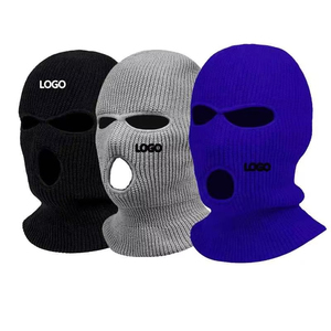 Vente en gros de masques de ski balaclava à 3 trous avec logo personnalisé, design personnalisé, respirant, 100% polyester, masque de cyclisme - Product Image 4