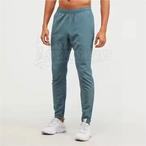 Ensemble coupe-vent décontracté uni avec fermeture éclair pour homme – Veste et pantalon de sport respirants, légers et confortables (2 pièces) - Product Image 4