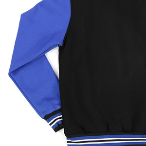 Veste universitaire ZPB en laine noire personnalisée avec broderie grecque minimaliste pour femme, style universitaire, streetwear, bomber - Product Image 6