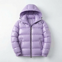 Blouson matelassé brillant à capuche pour homme – Manteau d'hiver tendance, chaud, résistant à l'eau, en nylon, personnalisable, décontracté, pour l'extérieur, vente en gros