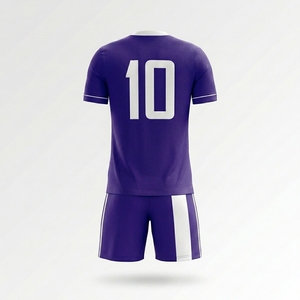 For White <b>Soccer</b> Jersey Set Short <b>Sleeve</b> Quick Dry Sublimation Custom Team Training Match Wear - Product Image 2
