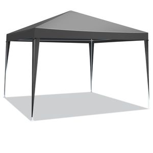 10 X 10 Gazebo Waterproof Outdoor Patio Canopy Black Party Tent for Wedding & BBQ Catering - Product Image 2