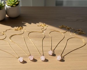 Rose Quartz Pendant Necklace Natural <b>Pink</b> Crystal Gemstone Handmade Silver Jewelry <b>Healing</b> Stone Boho Women Gift - Product Image 4