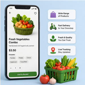 Plataforma de Entrega de Comestibles con IA, Pronóstico de Inventario, Optimización de Rutas, Conocimientos del Cliente, Android, iOS, Web - Product Image 4