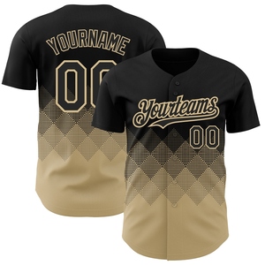 Venta al por Mayor del Jersey de Béisbol Auténtico OMMIZ INDUSTRY, Diseño Personalizado con Patrón 3D Negro de Ciudad, para el Mes de la Historia Negra - Product Image 5