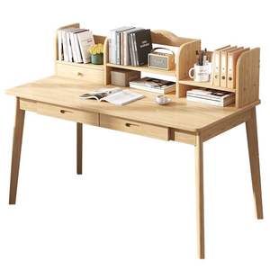 Escritorio de Computadora Moderno y Sencillo de Latón Estilo Art Deco Industrial, con Paneles de Almacenamiento y Cajones, para el Hogar, Dormitorio, Oficina Pequeña, Estudio, Trabajo y Escritura - Product Image 1