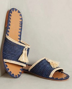 Handmade Raffia <b>Mules</b>: Moroccan Summer Sandals - Product Image 3