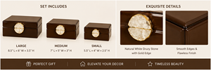 Luxury Dark Brown Color Mirror <b>Glass</b> Decorative Storage Box Key <b>Knob</b> Premium Jewelry Vanity Organizer Boxes Home Decor Lacquer - Product Image 4