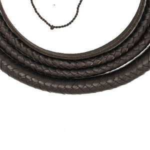 Fouet d'équitation sur mesure léger avec poignée souple, fouet de chasse en cuir de vachette pour chasseurs - Product Image 3