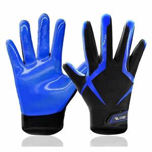 Guantes de Fútbol Americano ELIXE SPORTS de Dedo Completo, Cuero Sintético Transpirable, Agarre de Silicona Antideslizante, Correa de Muñeca Ajustable - Product Image 1