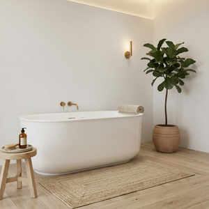 Bañera independiente Salvere FW-3303, moderna, duradera, ecológica, ovalada, de acrílico, para uso en apartamentos. - Product Image 6